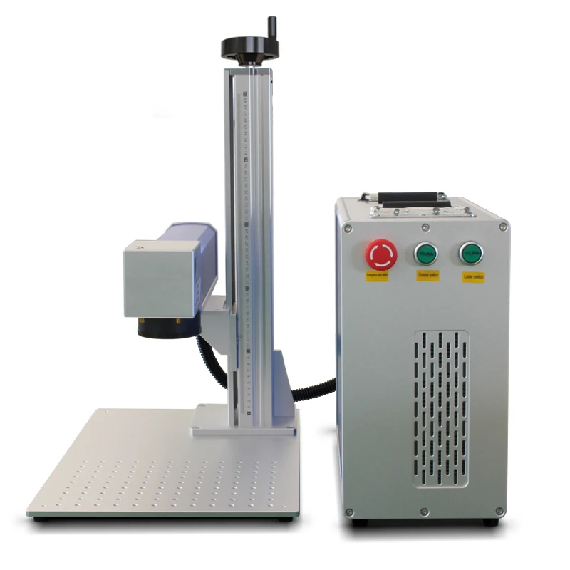 raycus 20w 30w 50w fiber laser marking machine for aluminum car vin number plate stainless steel car frame metal bank card