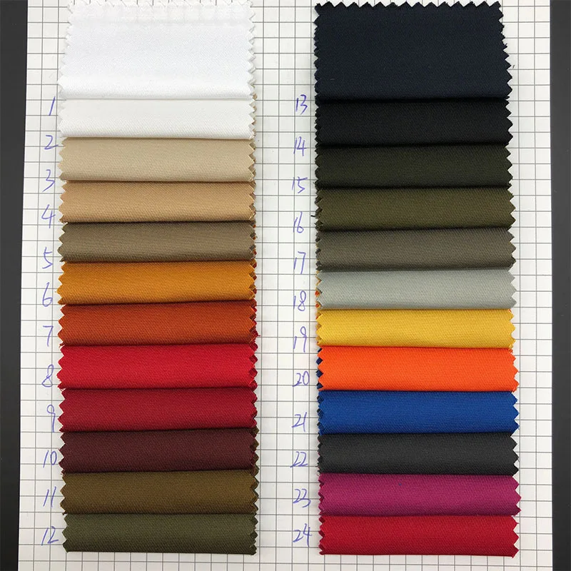 recycle Twill Waterproof 75d ripstop memory polyester and cotton blend fabric