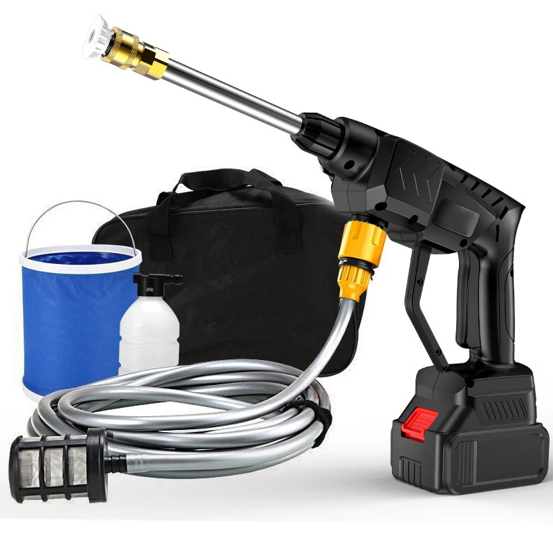 Portable Rechargeable High Pressure Car Washer Garden Tools Electric Water Gun Wireless Power Spray Gun