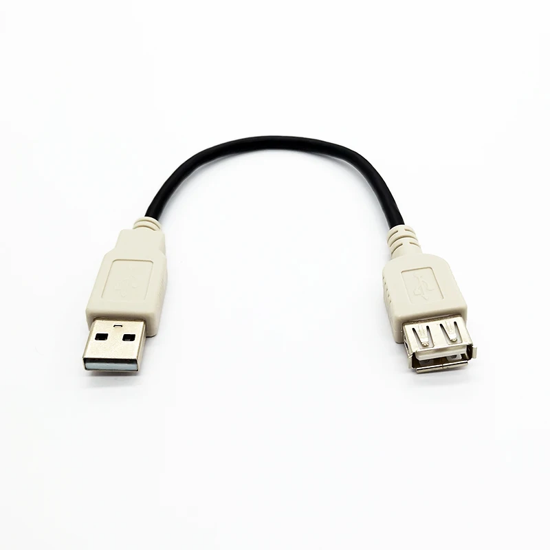 Короткий Удлинительный кабель USB-USB гнездовой разъем 2 0 штекер-гнездо USB-кабель