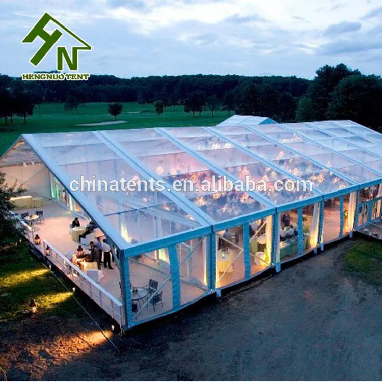 transparent roof clear span commercial aluminum frame tent wedding marquee
