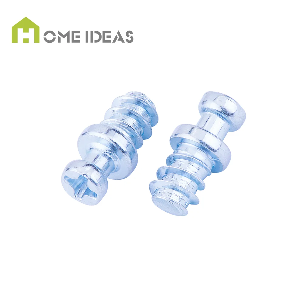 Furniture Connecting Cam Fittings Shelf Supports Cabinet Wood Fastener 2 in 1 Furniture Connectors