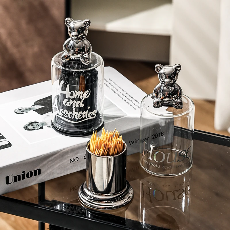 Гладкие белые Держатели Для Зубочисток из костяного фарфора милый керамический держатель модный новый чехол