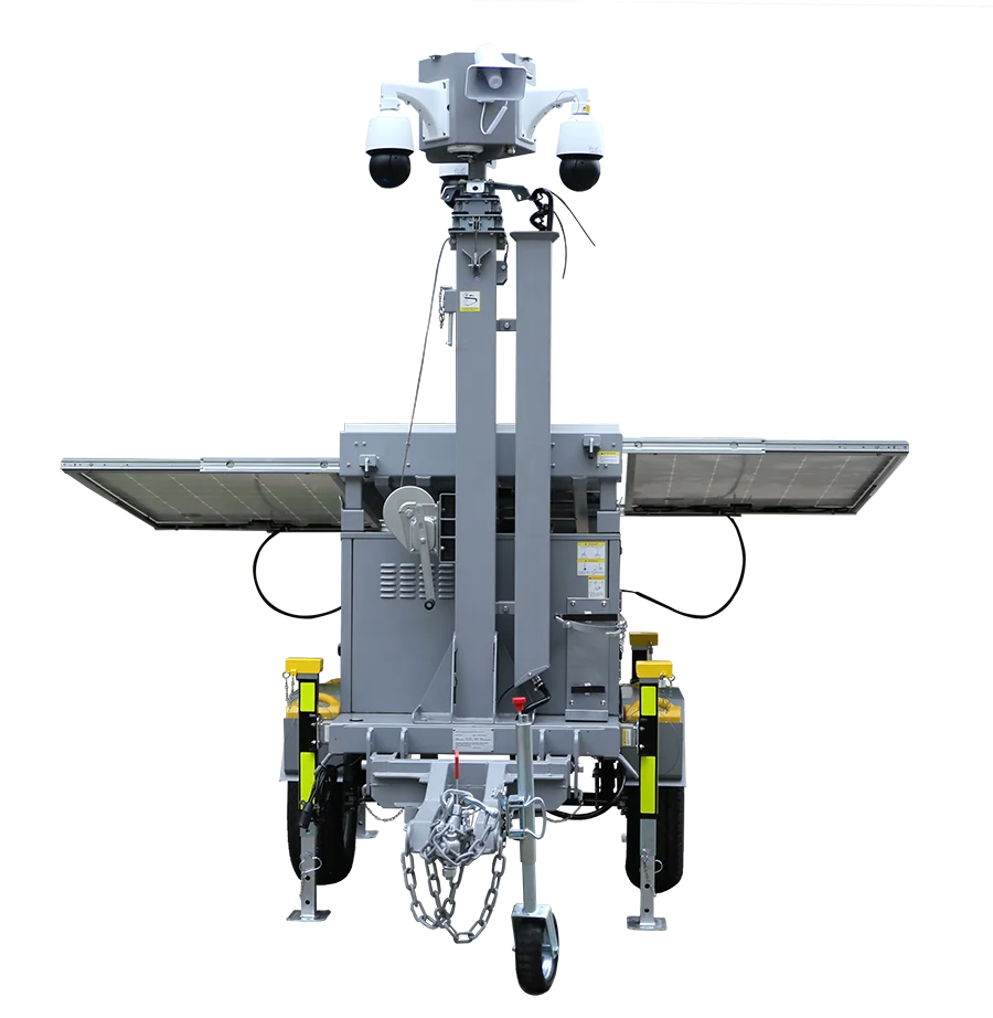 cctv camera solar trailer