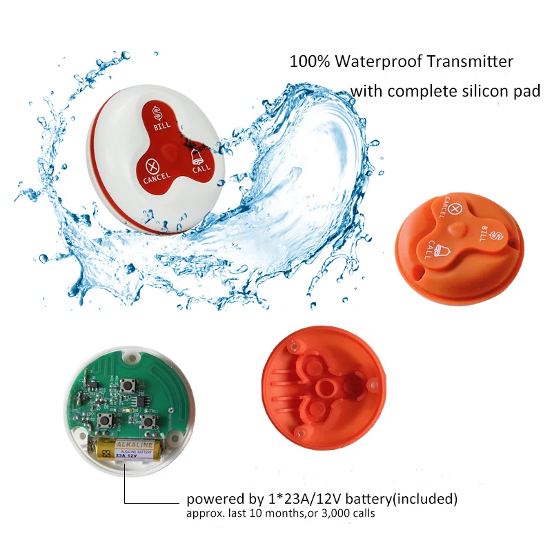 servant bell smart service waiting call waiter buzzer watch pager with board wireless calling system restaurant