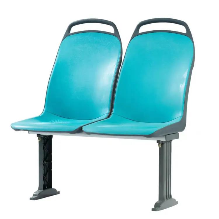 ABS injection molded plastic bus seat, with aluminum alloy chassis and leg, for city urban bus and ferry boat