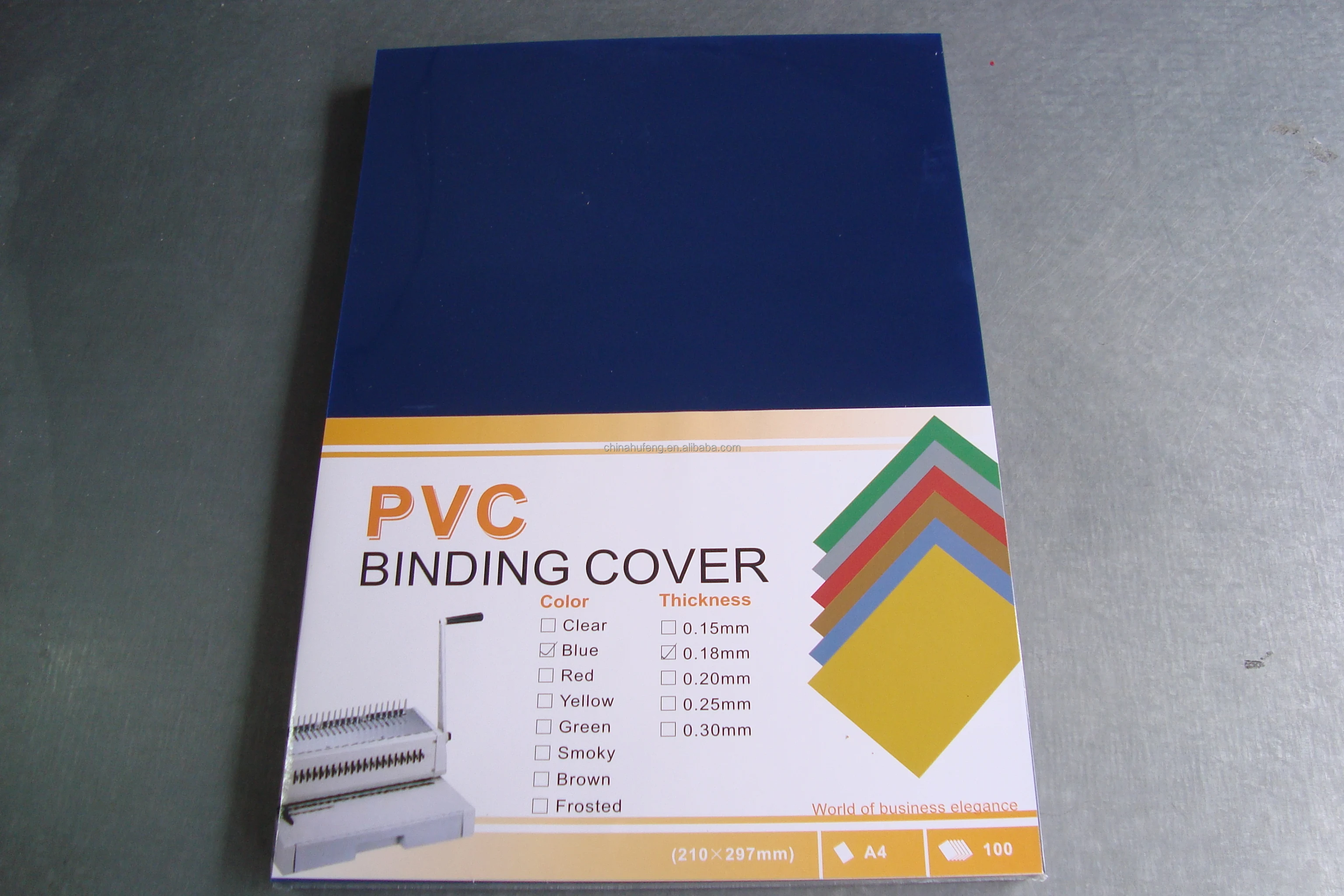 PVC COVER WITH COLOR PAPER