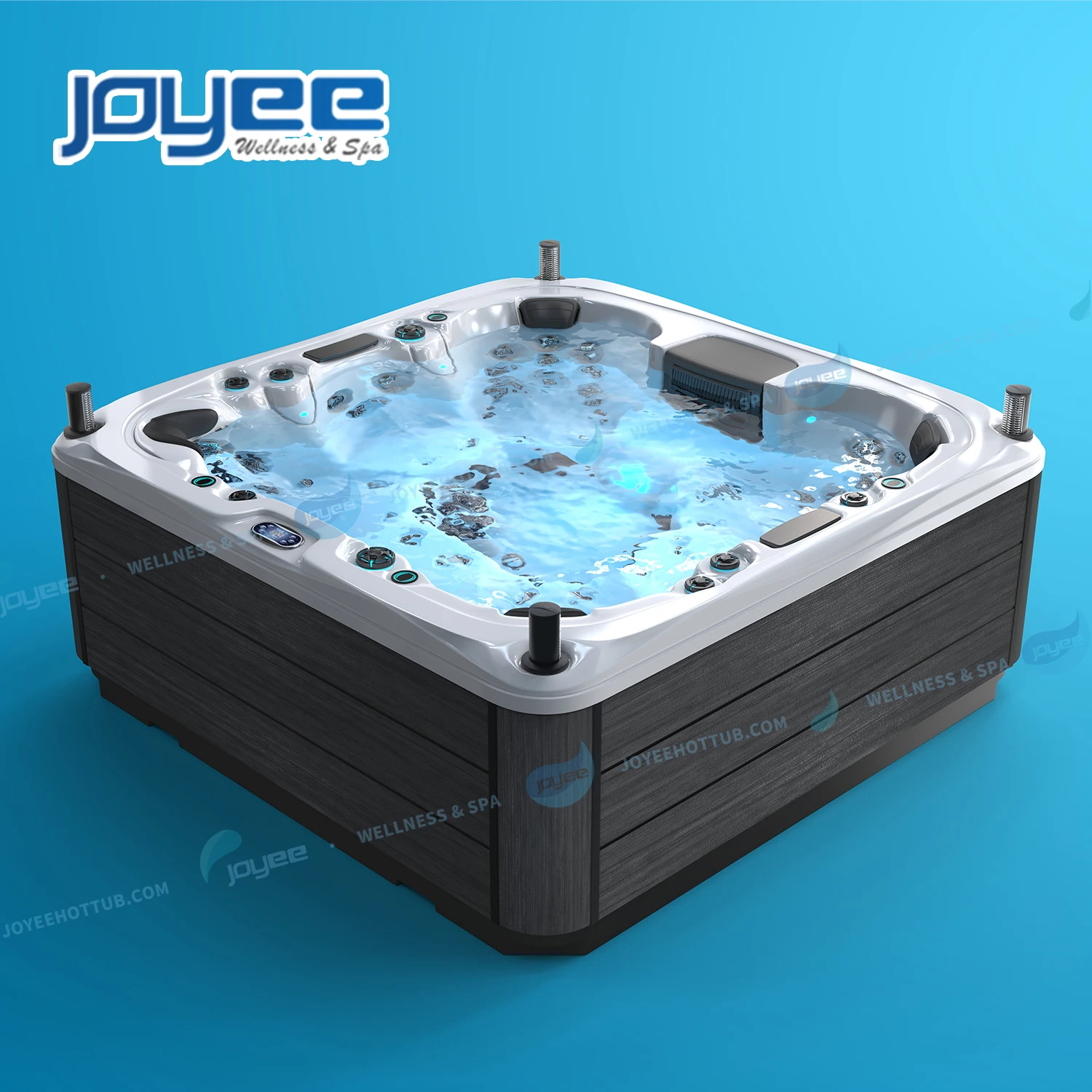 JOYEE Luxury 7 seats hydro spa pool family backyard hydro therapy balboa acrylic jet whirlpool hot tub outdoor