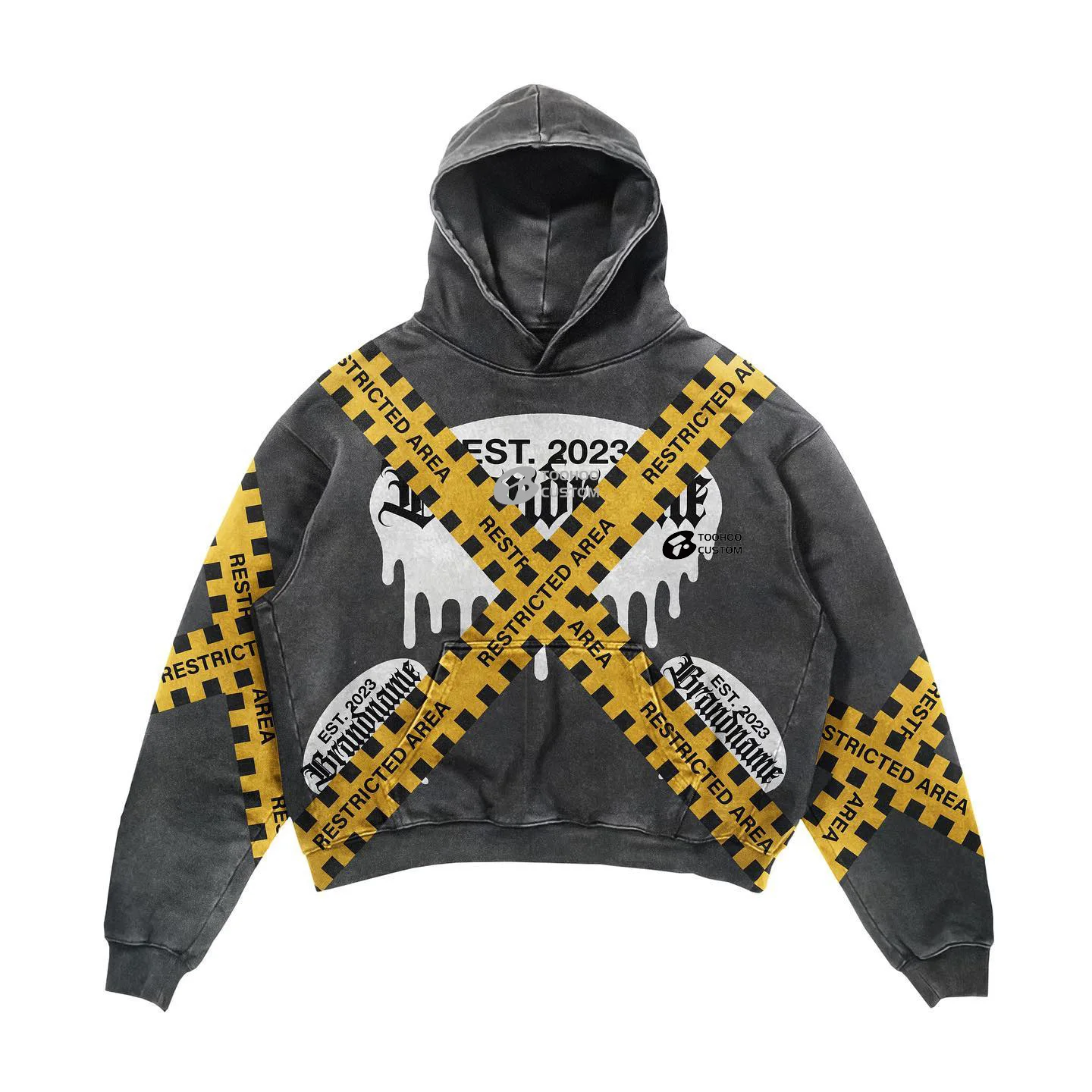 Sun Faded French Terry Hoodie Custom Mens Lightweight 600 gsm Cotton Acid Wash Vintage Distressed Zip Up street wear  Hoodie