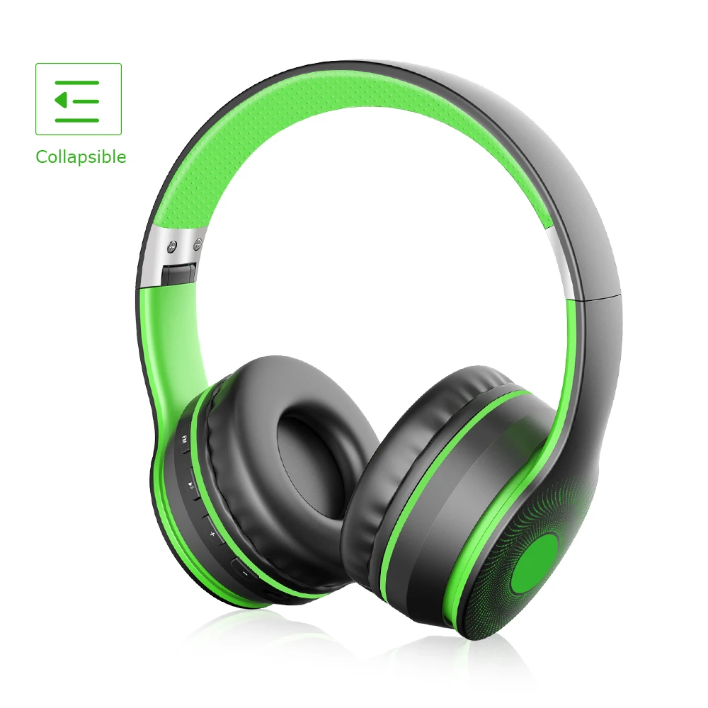 Eson Style Cheap Wireless Adjustable Support Fm Radio Tf Card Audio Line Noise Cancelling Sexy Bluetooth Headphone