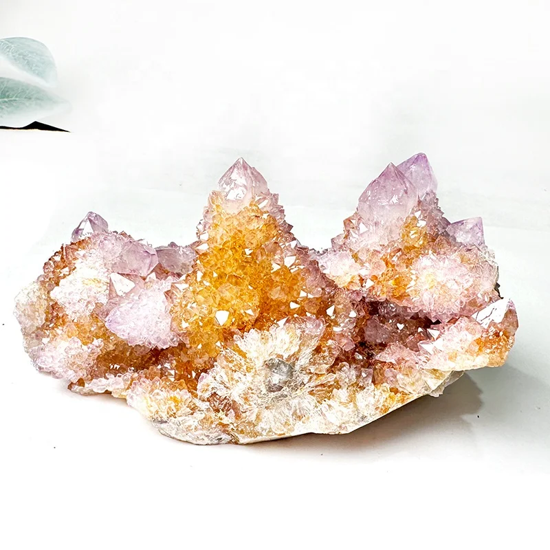 Wholesale High Quality Sparkly Natural Angel Aura Spirite Quartz Crystal Geode Cluster