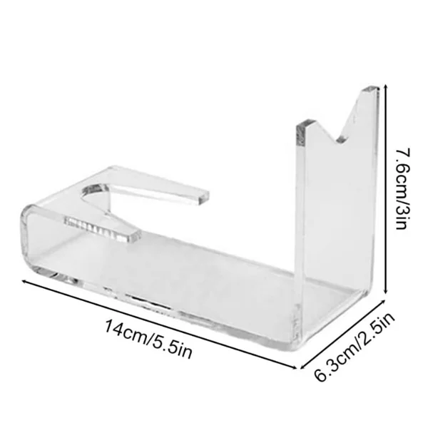 Clear customize acrylic gun display case with base
