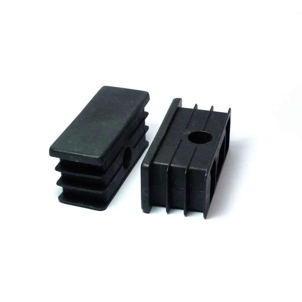 Injected Molded Custom 20Mm 25Mm 30Mm Aluminium Square Plastic Tubing Plug Plastic Square Pipe End Caps Tubing Insert Plugs