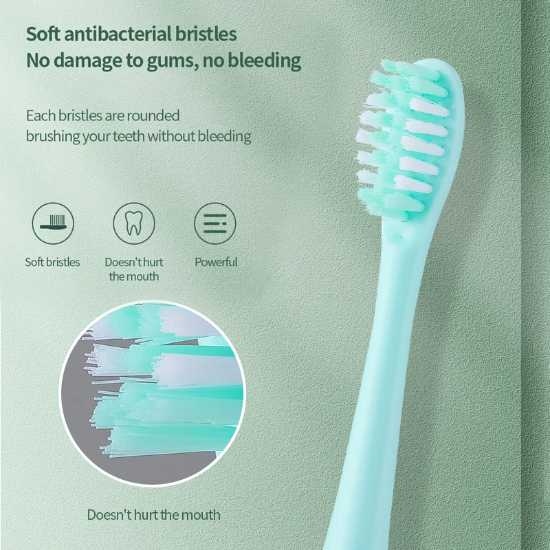 Powerful Vibrating Dental Plaque  Removable Ultrasonic Vertical 4 Mode Electric Toothbrush