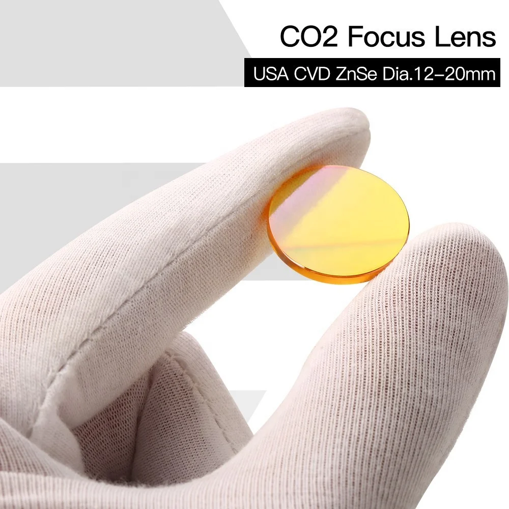 Yongli CVD ZnSe Laser Focus Lens Dia:12mm 15mm 18mm 19.05mm 20mm 25mm 28mm CO2 Focus Lens
