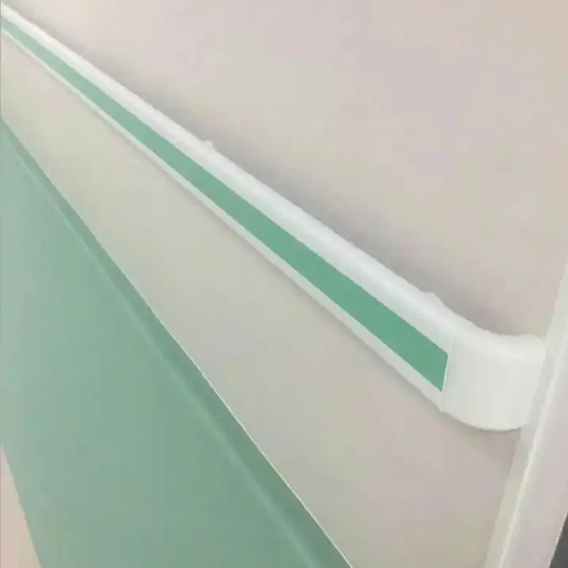Aluminum wall mounted wall guard anti collision elderly disabled hospital corridor pvc hospital hallway handrail