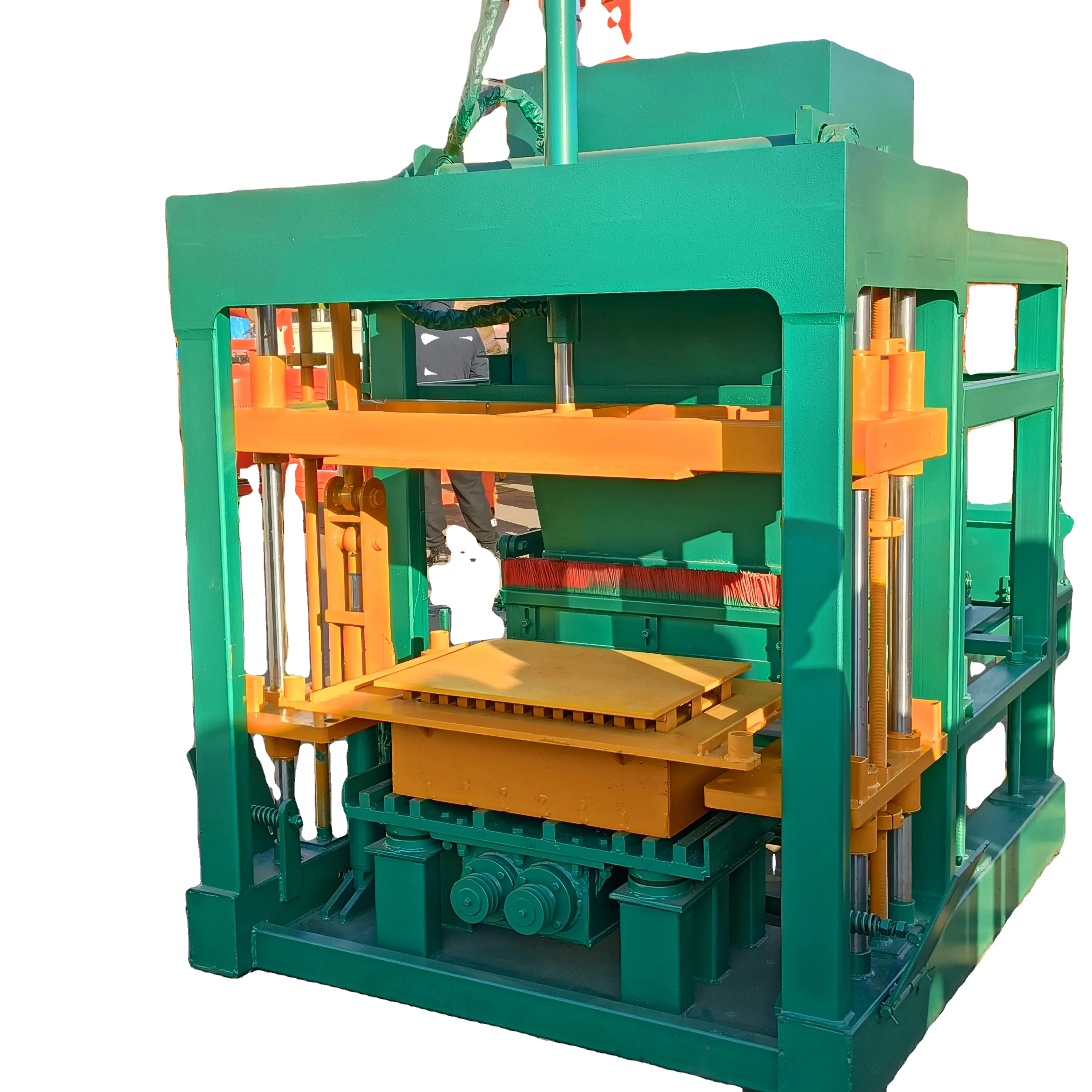 QT4-20 hydraulic brick making machine automatic concrete hollow brick making machinery for sale