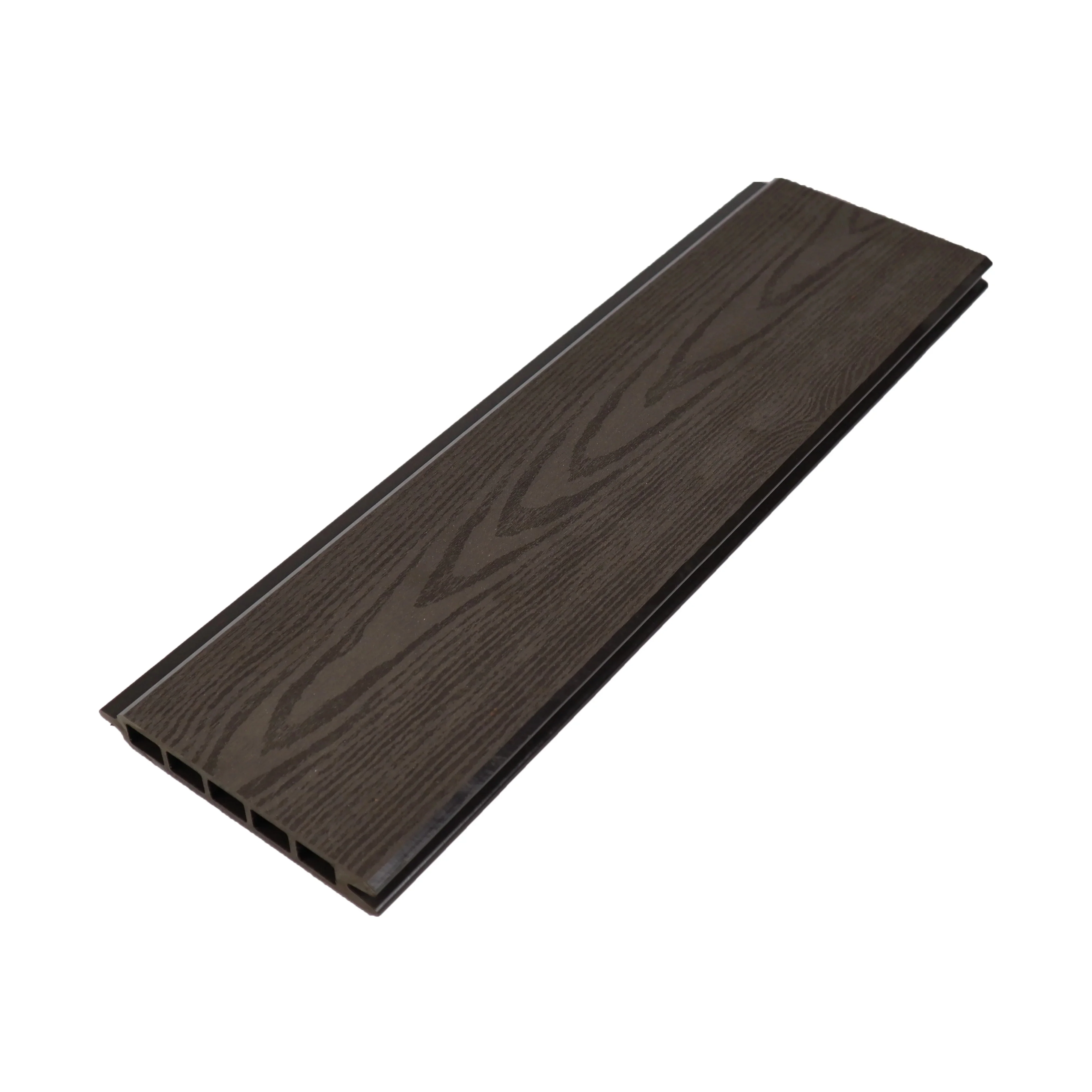 High Quality 3D Embossed Wood Grain WPC Fence Wood Plastic Composite Maintenance-free Outdoor Privacy Fencing