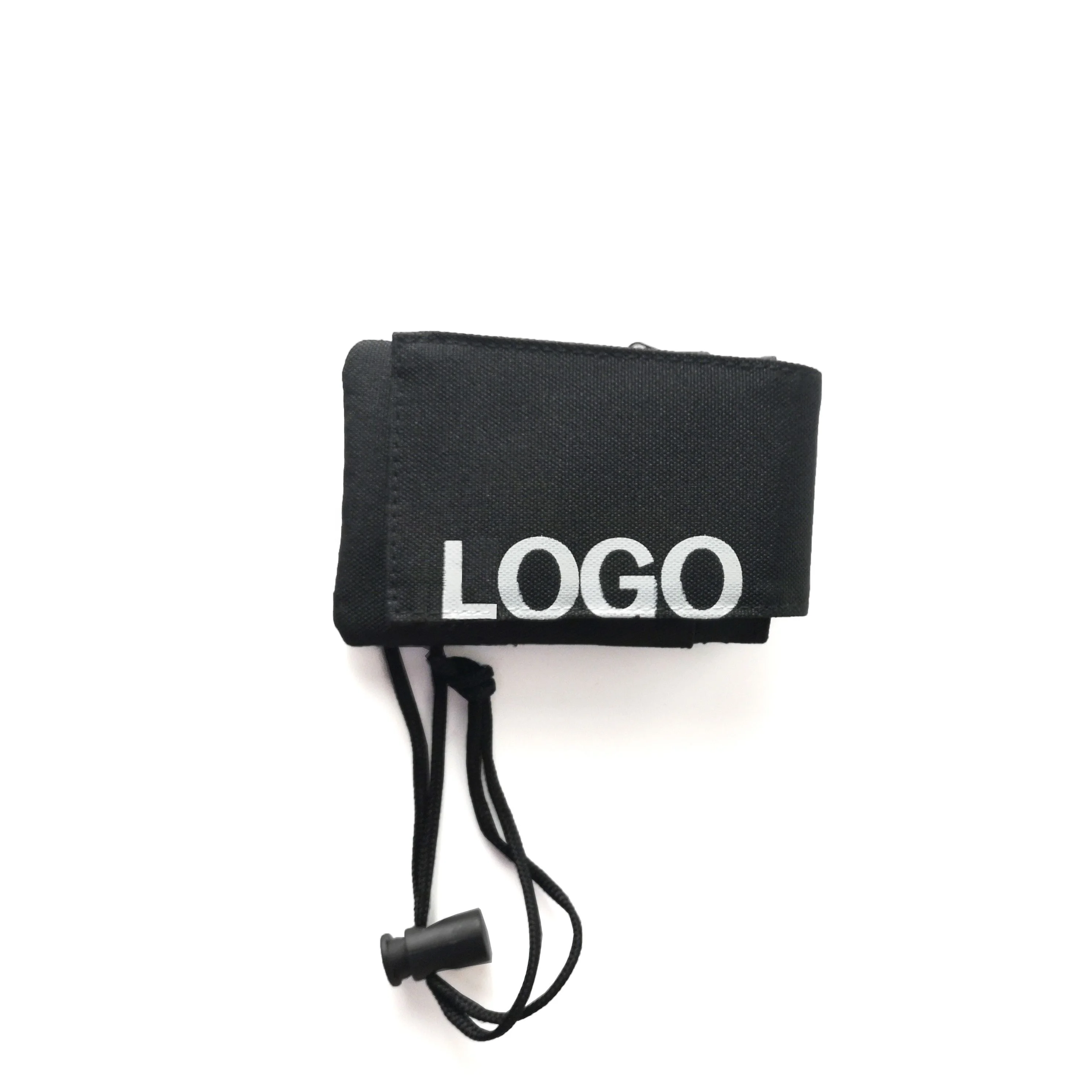 Nice looking necklace cardholder canvas soft card case organizer promotional gift