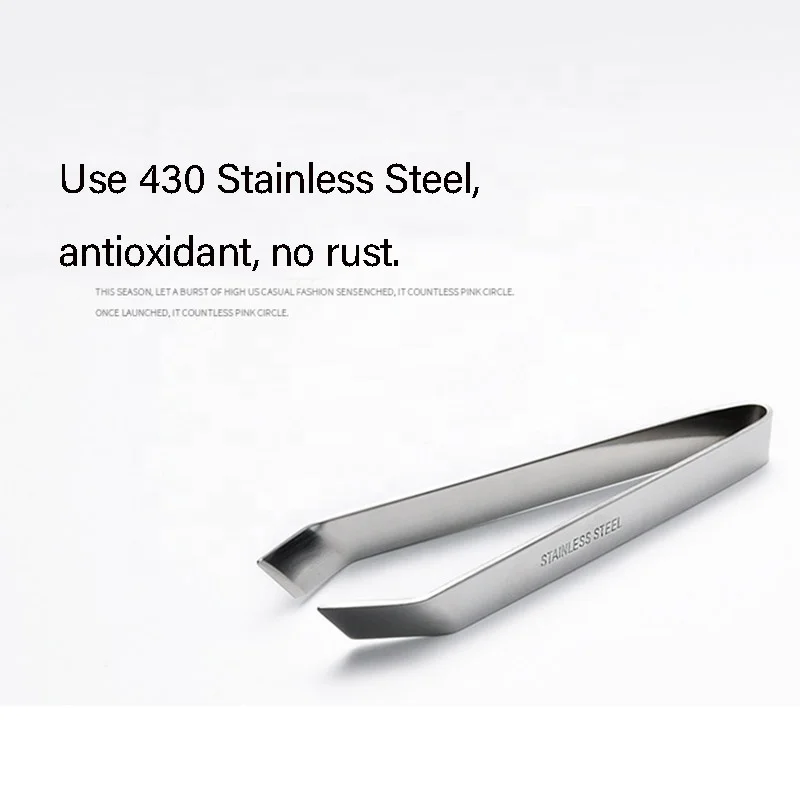 Kitchen Gadget Flat 430 Stainless Steel Pliers Salmon Remover Slanted Edge Fish Bone Tweezers
