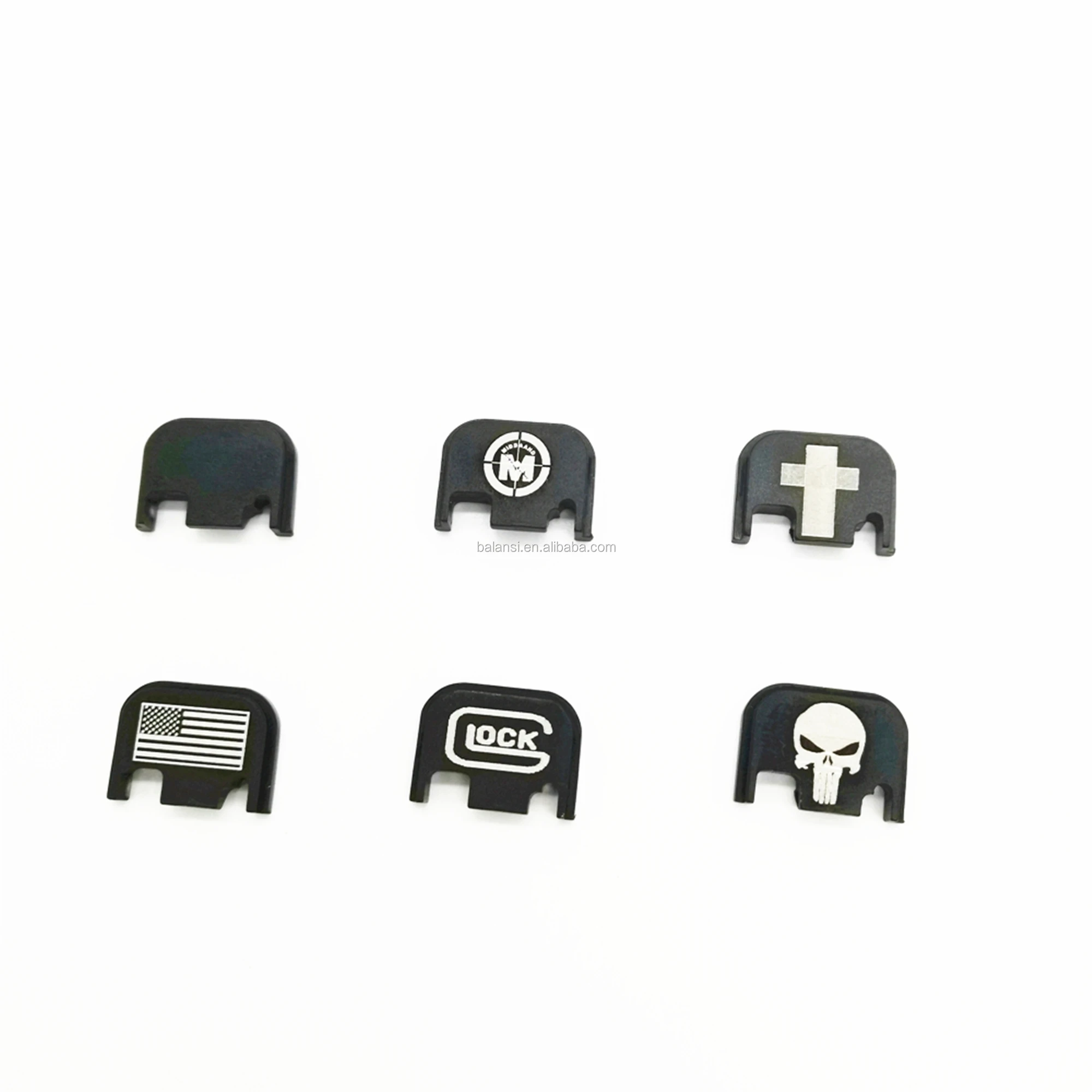 Aluminum glock Rear Cover Slide Back Plate Magwell for glock Gen 1-4  gen5 Glock 17 19 20 21 22 23 25 26 40 41