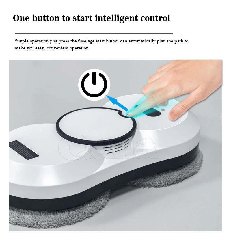 Qana smart water spray robot household automatic cleaning glass artifact dry and wet dual-use ultra-thin glass cleaner