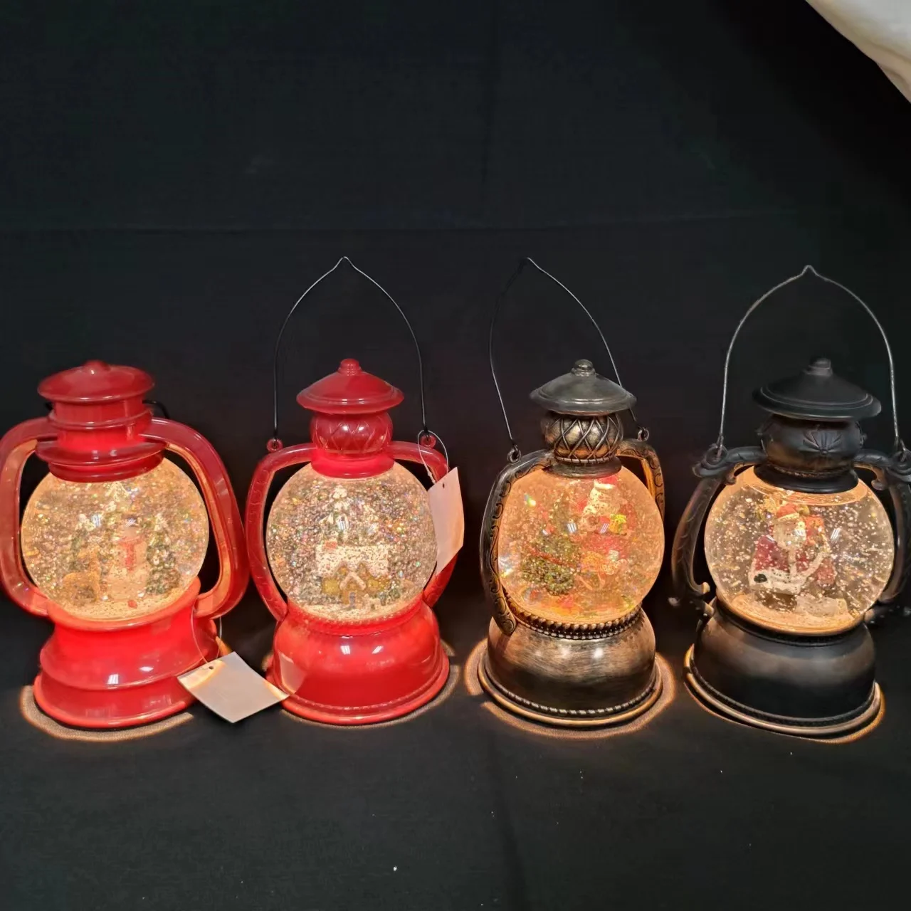 Рождественский подарок музыкальная шкатулка с подсветкой стеклянный Хрустальный мини-шар из смолы сувенир снежные шары 2024 год