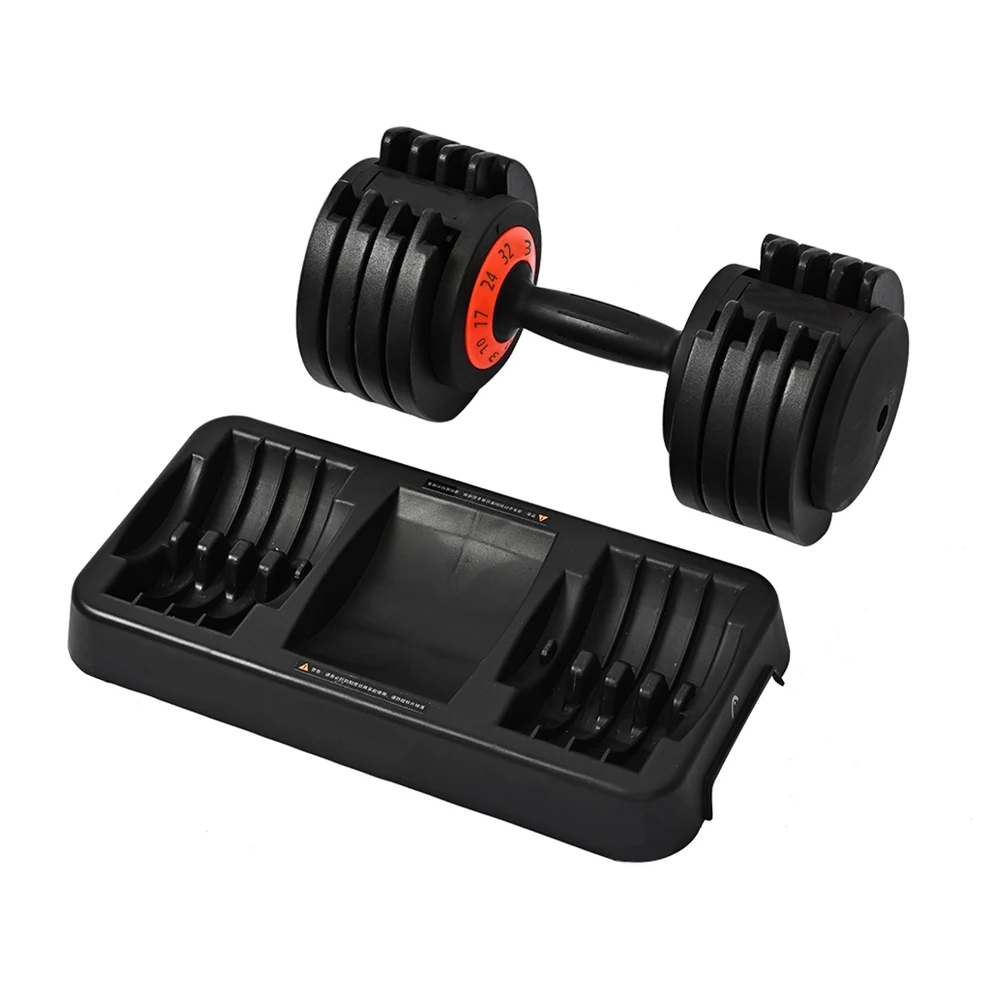 Ручка-поворот регулируемая гантели Вес Набор 32 кг 70 фунтов гантели набор из 2 весов тренировочные гантели для бодибилдинга силовые упражнения