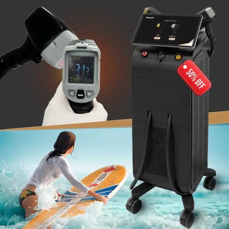 50%DISCOUNT! 808nm diodes laser beauty equipment diode laser triple waves germany diode laser hair removal machine