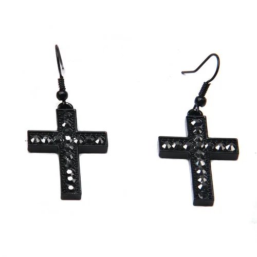  Drop Shipping Retro Full Rhinestone Cross Pendant