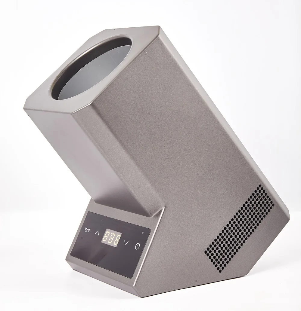 Gray housing Portable Electric Thermoelectric Single Bottle Wine Cooler Chiller