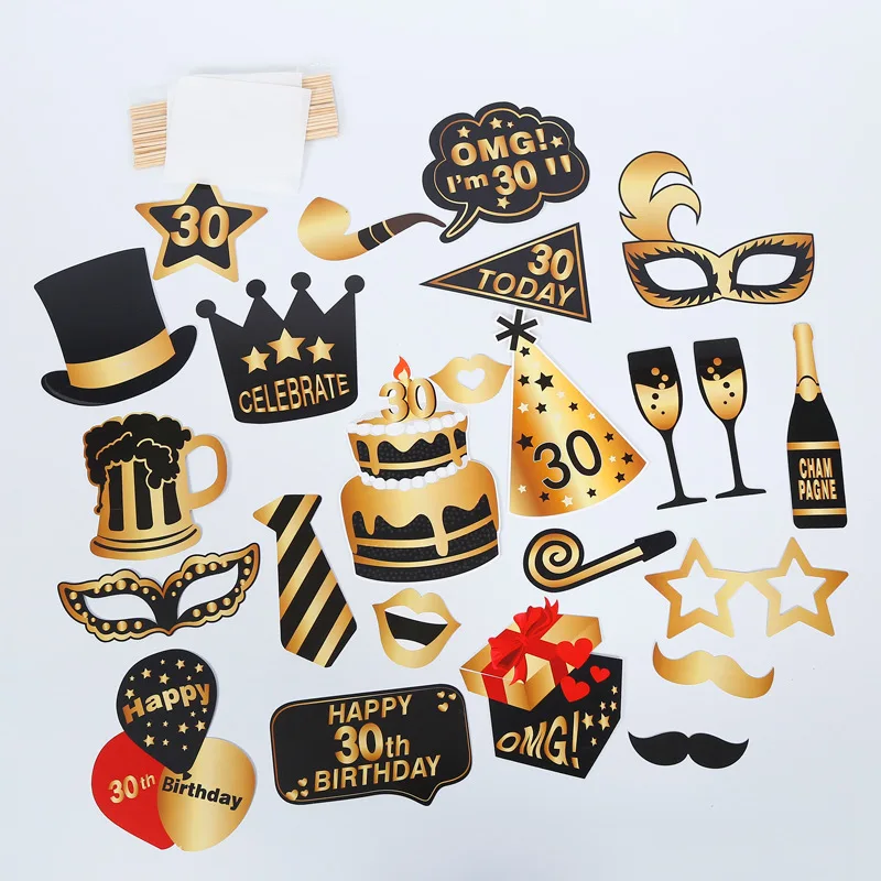 Smallorders C31 New funny different types of creative Photo Props paper wedding birthday party supplies