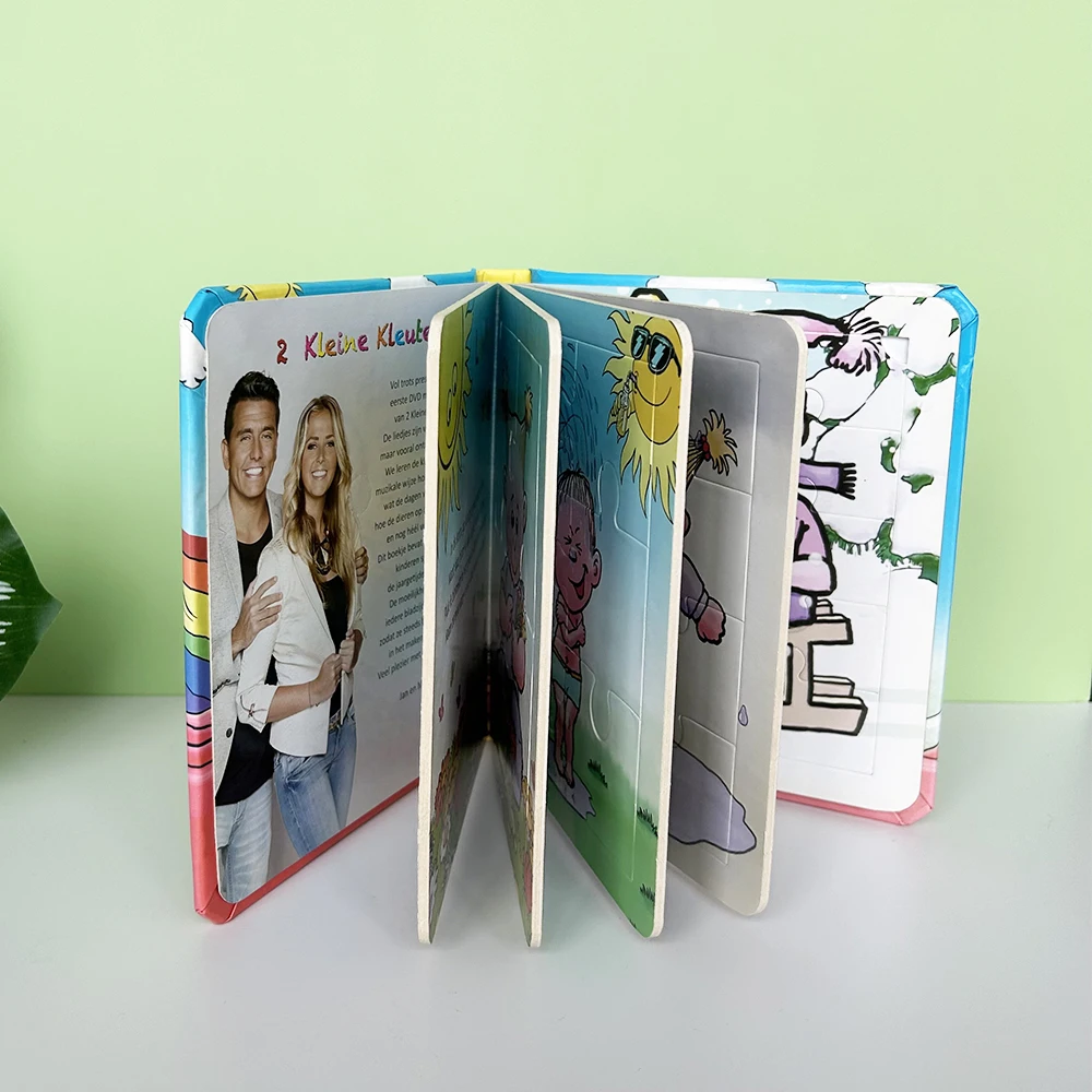 Factory Price Print Cheap Kid Cardboard Puzzle Book Custom Children And Baby Hardcover Board Book Printing