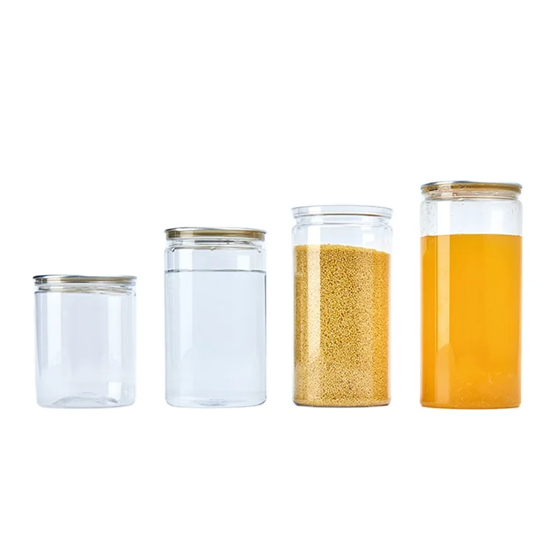 Pickle Plastic Container Storaging Dry Fruits & Canned Food PET Jar for Packaging Food Jars