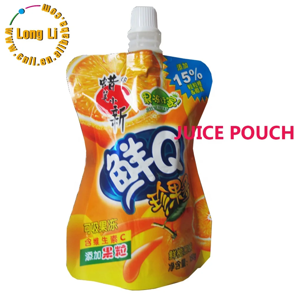 Laminated Foil Juice Drink Doypack Pouch Stand up Pouch Security PVA Hot Sale Printed Plastic with Spout Packaging for Children