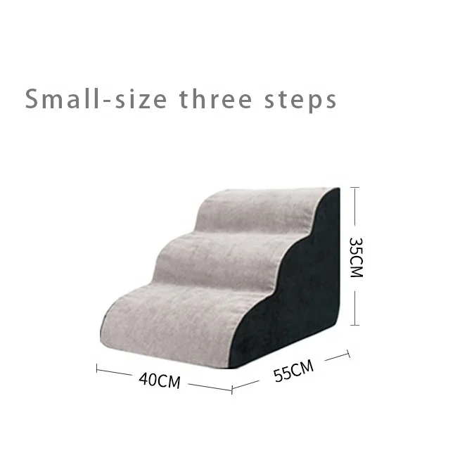 Durable High Quality Removeable Sustainable Pet Steps Stairs Practical Non Slip Foam Pet Stairs for Bed