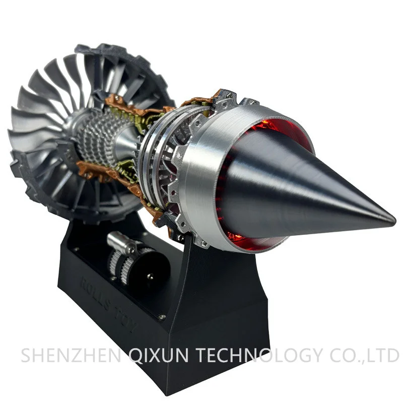 XLL305 New Cool Christmas Gifts Rechargeable Turbofan Engine Model Aircraft with LED Lights
