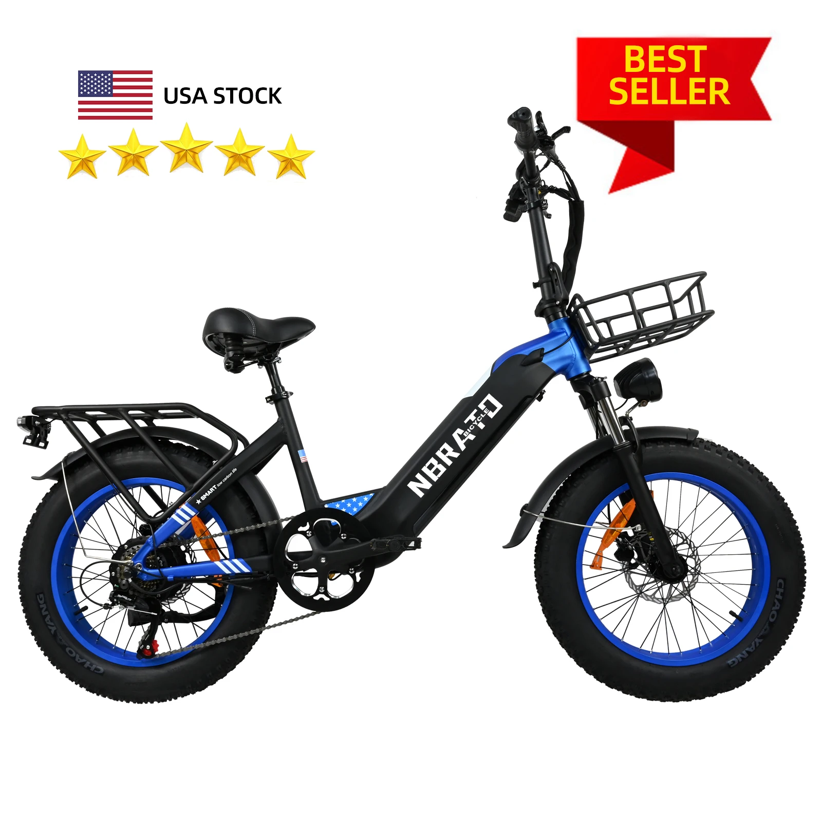UAS stock warehouse fast delivery high energy 20inch all terrain tire moped ebike electric city bike
