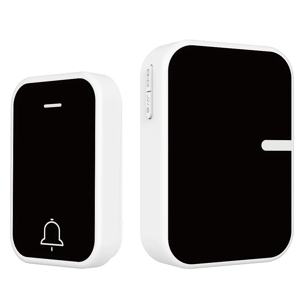 self-powered doorbell Panda style acrylic panel 150m long distance wireless remote control kinetic energy door bell