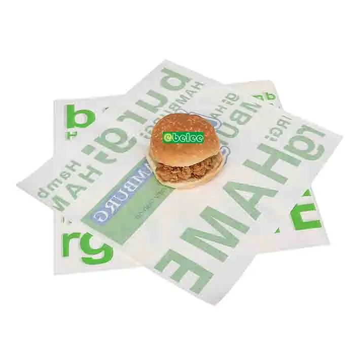 
Food Greaseproof Paper For Burger Wrapping 