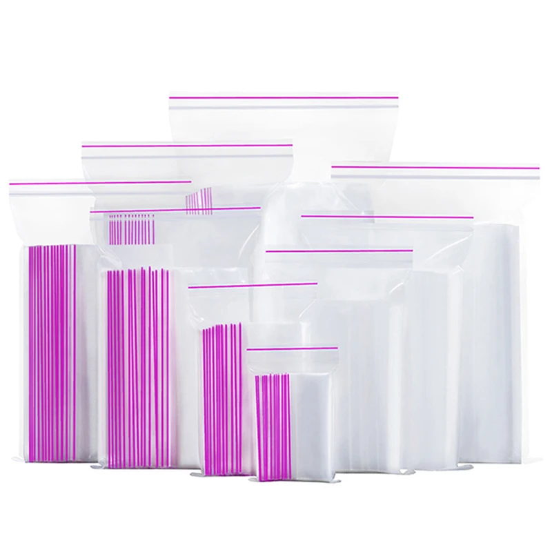 YURUI Factory Clear Poly Print Bag Custom zipper bags