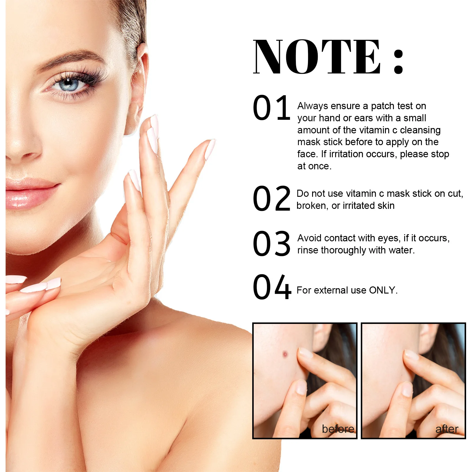 OEM Private Label Natural Organic Facial Skin Repair Acne Remove Green Tea Masking Charcoal Clay Face Mask Stick