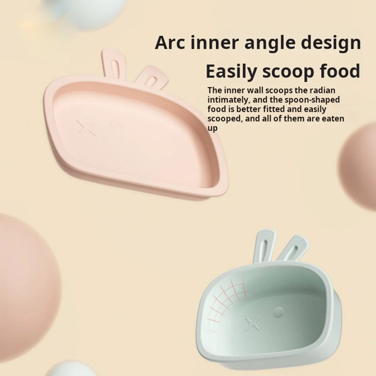 New Arrivals Bpa Free Eco-Friendly Newborn Food Grade Silicone Cute Kids Dining Tableware Suction PlateBowl Cup Baby Feeding Set