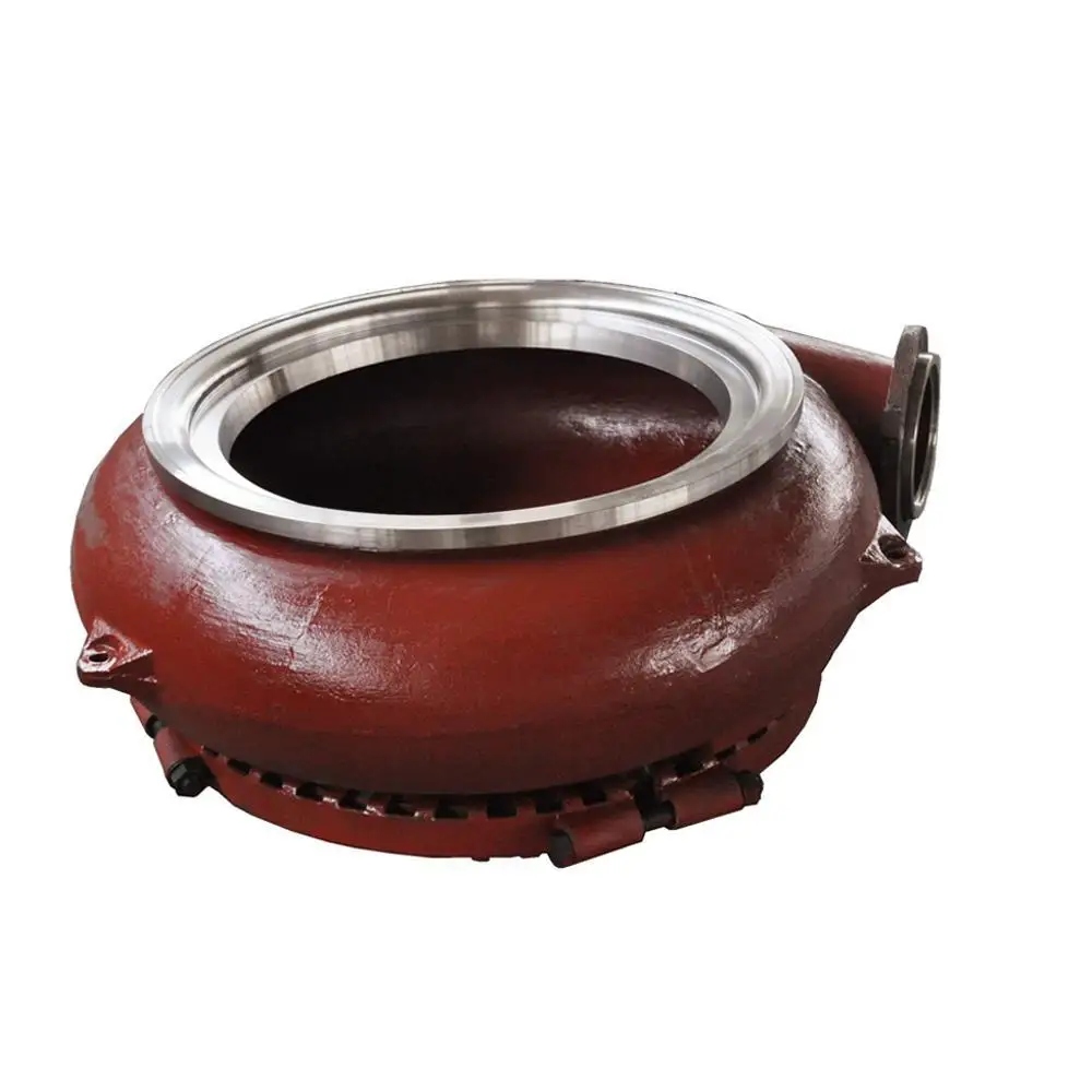 Closed impeller mining slurry pump with ultra chrome wet parts