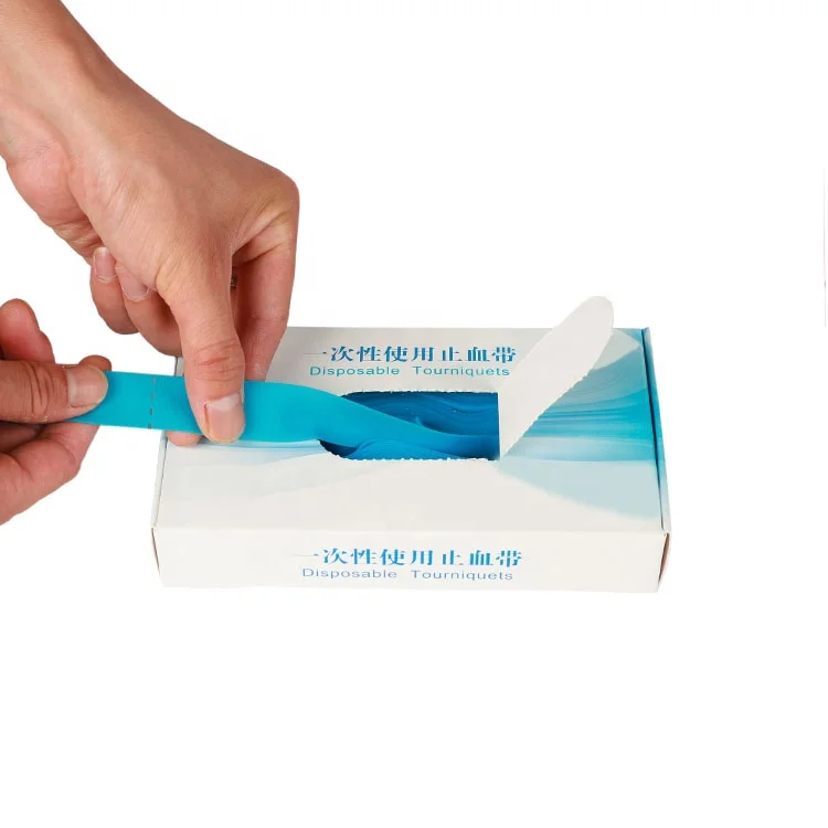 Hot selling TPE Disposable Medical tourniquet for blood collection