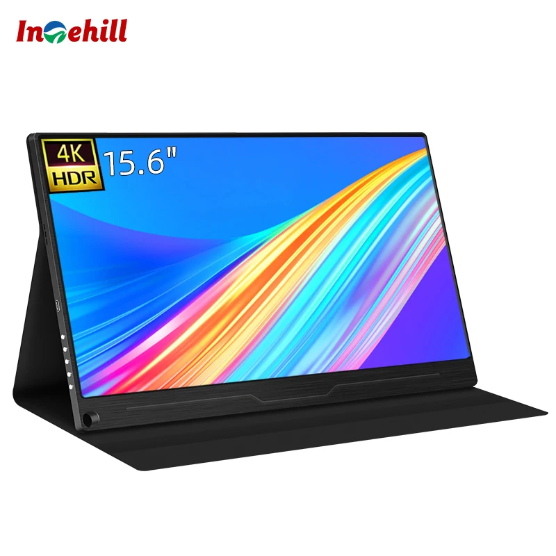 15,6 дюймовый портативный игровой монитор Intehill 4K с USB Type C и hd входом для PS4, Xbox, Switch, мини-ПК, ноутбука