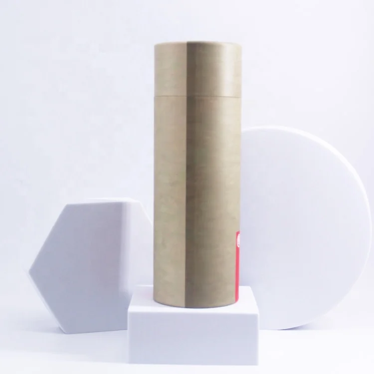 Kraft paper cylindrical paper tube compostable underwear tube packaging customized logo biodegradable