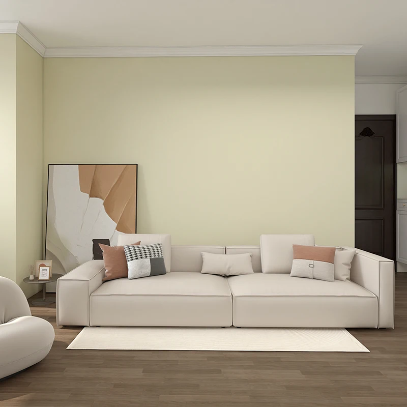 The New Self-Adhesive Waterproof Wallpaper Plain Minimalist Bedroom Living Room Wallpaper Warm Dormitory Thick Solid Color