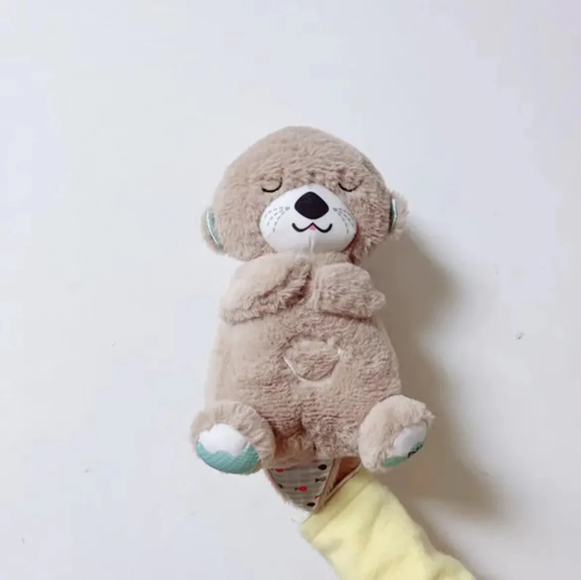 Hot sell factory wholesale breathing otter doll toys to calm the baby to sleep