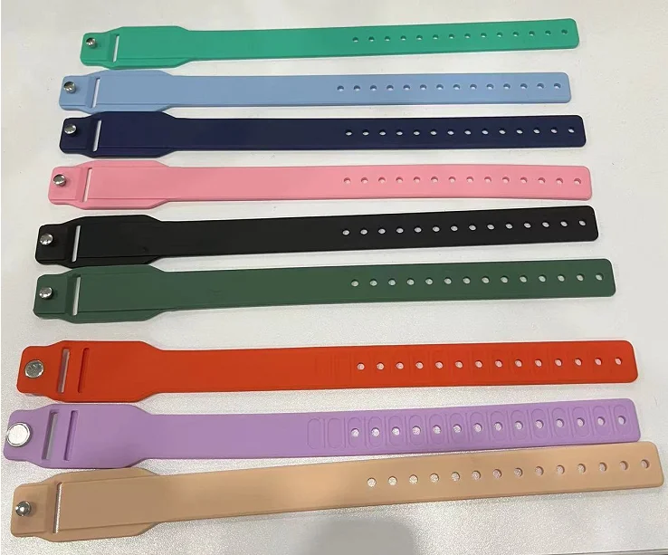 nfc silicone wristband can put rfid card for wristband for custom event /check in one time use